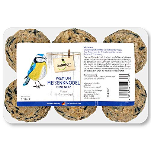 ReNatura Premium Meisenknödel 6er Pack ohne Netz von Renatura Vogelwelt