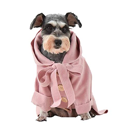 Rengzun Kapuzen-Hundemantel Warm Winter Kapuzenpullover Plüschfutter Hundejacke Hunde Bekleidung von Rengzun