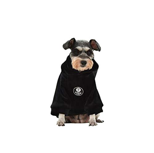 Rengzun Kapuzen-Hundemantel Warm Winter Kapuzenpullover Plüschfutter Hundejacke Hunde Bekleidung von Rengzun