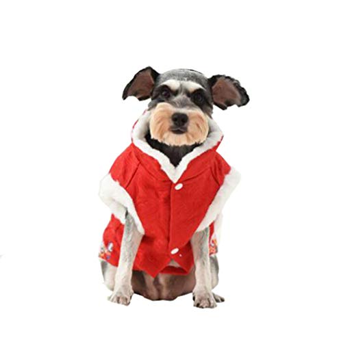 Rengzun Warm Hundemantel Wintermantel Plüschfutter Hundejacke Kleiner Mittlerer Hund Hundeweste von Rengzun