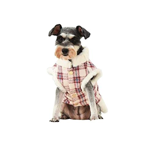 Rengzun Warm Hundemantel Wintermantel Plüschfutter Hundejacke Kleiner Mittlerer Hund Hundeweste von Rengzun