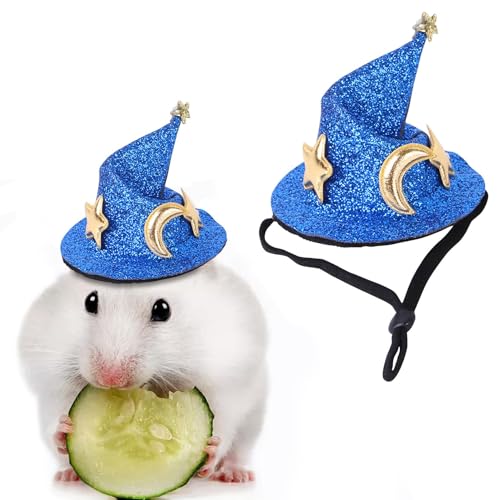 Renopfect Kleintiermütze,Hamstermütze - Partykostüm Zaubererhut für Hamster | Lustiger kreativer Haustierhut-Kostümhut für Meerschweinchen, Chinchillas, Frettchen von Renopfect