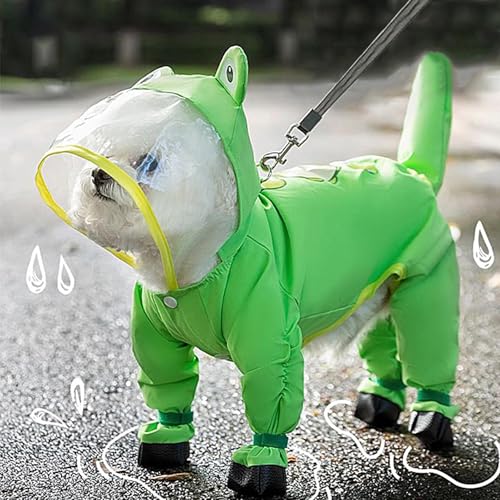 Renopfect Regenmantel Für Hunde | wasserdichte Hunderegenjacken Mit Kapuze - Schwanz & Pfotenschutz Für Kleine Mittelgroße Große Hunde Schnee Gewitter Kaltes Wetter Tägliche Spaziergänge Renopfect Regenmantel Für Hunde | wasserdichte Hunderegenjacken Mit Kapuze - Schwanz & Pfotenschutz Für Kleine Mittelgroße Große Hunde Schnee Gewitter Kaltes Wetter Tägliche Spaziergänge von Renopfect