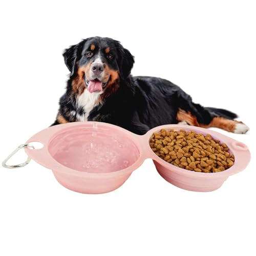 Renopfect Tragbarer Trinknapf Für Hunde - Doppelnapf Für Hunde,Klappbarer Futternapf Für Welpen, Katzen & Reisezubehör Für Camping, Wanderungen Renopfect Tragbarer Trinknapf Für Hunde - Doppelnapf Für Hunde,Klappbarer Futternapf Für Welpen, Katzen & Reisezubehör Für Camping, Wanderungen von Renopfect