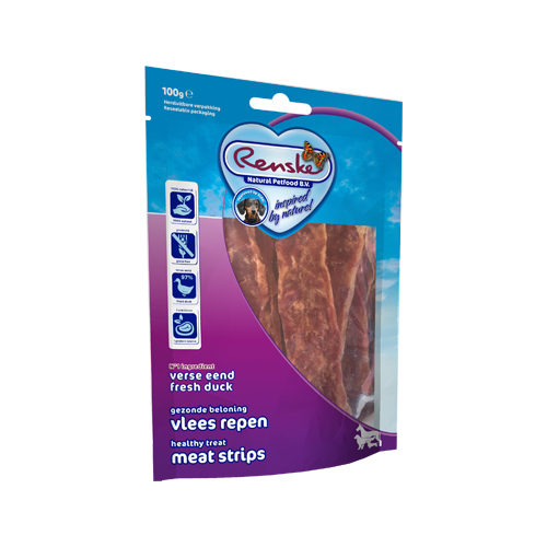 Renske Fleischstreifen - Ente - 100 g von Renske