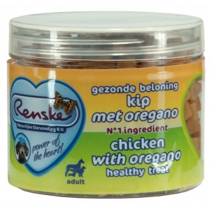 Renske Gesunde Belohnung Huhn mit Oregano Hundesnacks 300 g von Renske