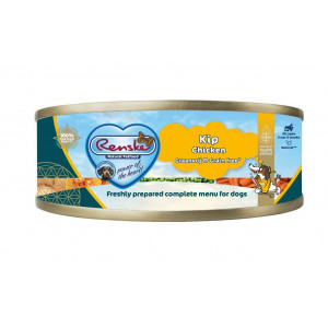 Renske Huhn getreidefreies Hunde-Nassfutter (Dosen 95 gr) 2 Paletten (48 x 95 g) von Renske