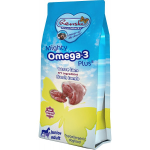 Renske Mighty Omega 3 Plus Junior Adult Lamm & Reis Hundefutter 15 kg von Renske