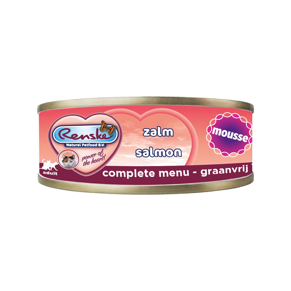 Renske Mousse - Katzenfutter - Lachs - 24 x 70 g von Renske