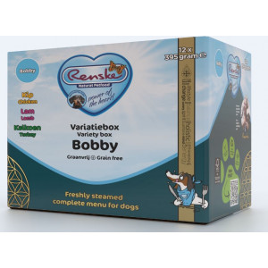 Renske Multibox Bobby Getreidefreies Hundefutter 1 Palette (12 x 395 g) von Renske