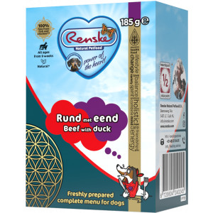 Renske Rind mit Ente Nassfutter Hund frisch zubereitet 12 x 375 g von Renske