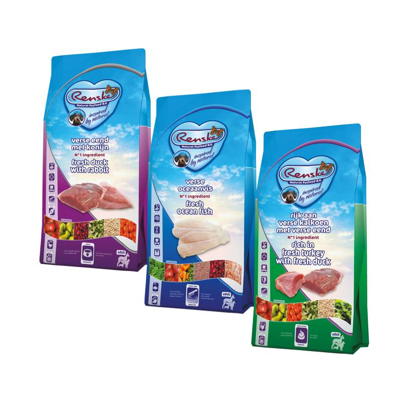 Renske Super Premium Adult Hundefutter - Ente & Kaninchen - 12 kg von Renske