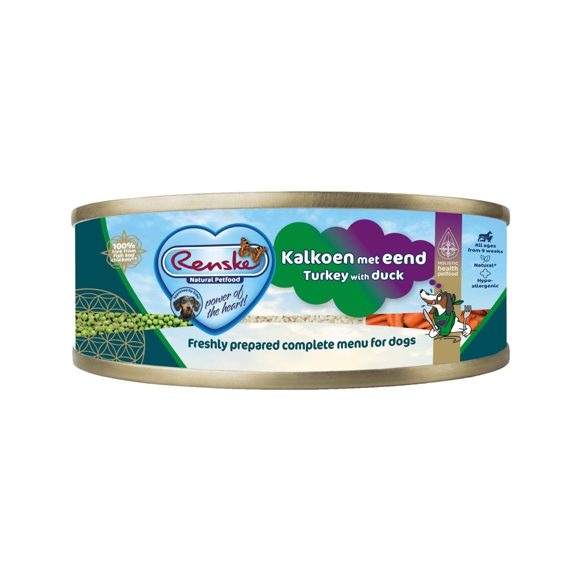 Renske frisches Hundefutter - Pute mit Ente - 24 x 95 g von Renske