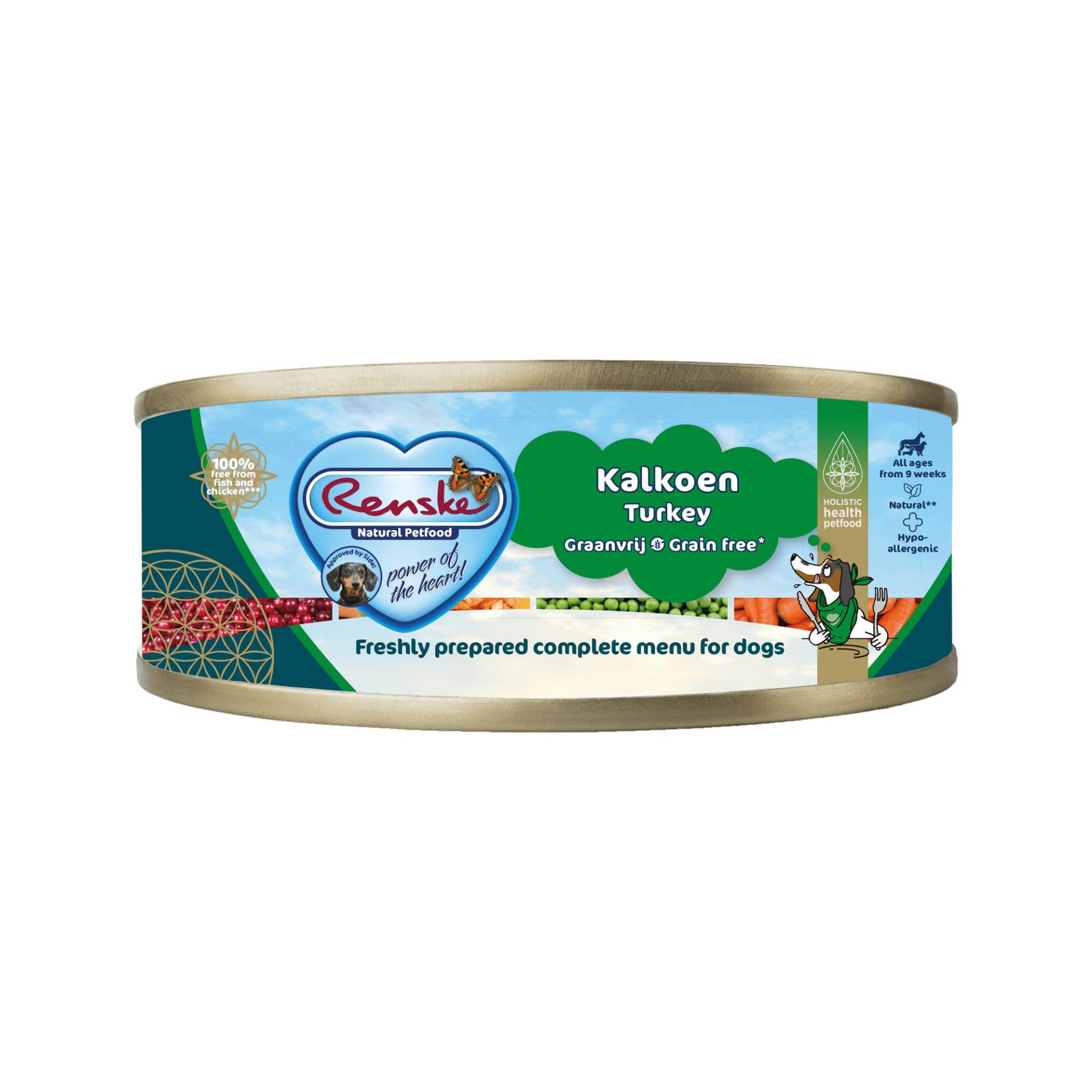 Renske frisches getreidefreies Hundefutter - Pute - 24 x 95 g von Renske