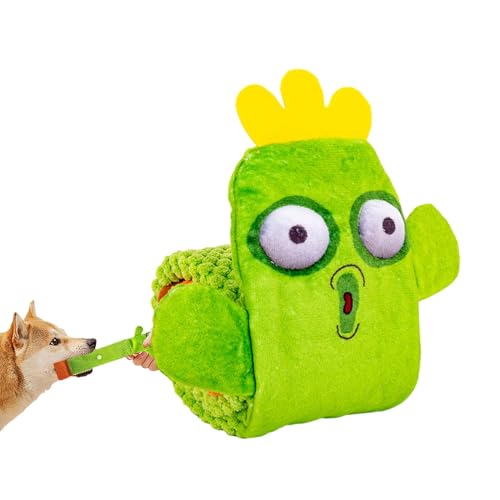 Snuffle Toys Schnecke | Interaktives Quietschspielzeug für Hunde – Interaktiver Plüsch-Welpen-Kau-Leckerli-Spender, Stressabbau-Puzzle von Renywosi