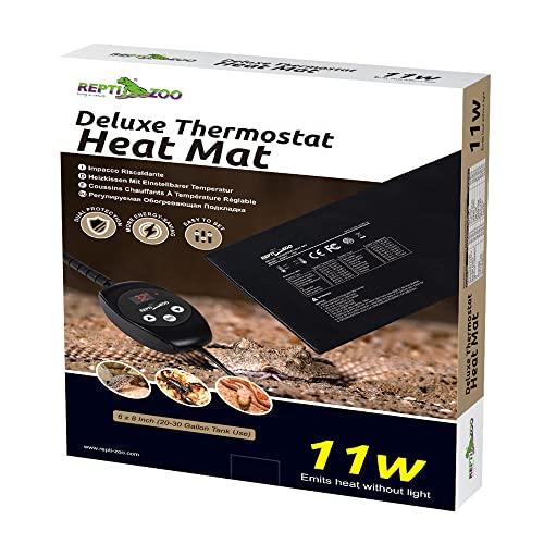 ReptiZoo Deluxe Heizmatte mit Thermostat 11 Watt 15x 20cm (AHM11) von ReptiZoo