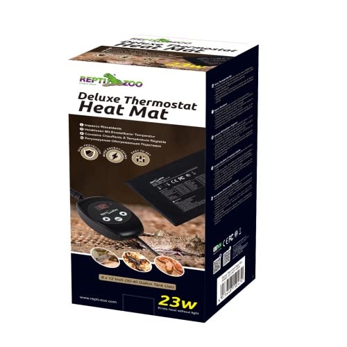 ReptiZoo Deluxe Heizmatte mit Thermostat 23 Watt 20x 30cm (AHM23) von ReptiZoo