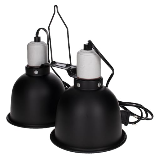 Reptiles Planet Beleuchtung-Halterung Lampe Doppel mit Reflektoren Twindome 14 x H 16 cm von Reptiles-Planet