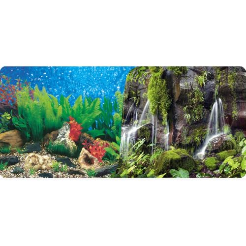 Reptiles Planet Poster Waterfall Aquarium/Terrarium, 2 Seiten, 1 Rolle mit 15 m, Höhe 30 cm von Reptiles-Planet