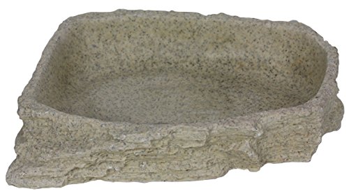 Reptiles Planet Stone Age Serie/Repti Dish Dekofigur für Reptilien, 17,5 x 3,5 x 14 cm, Größe L von Reptiles-Planet