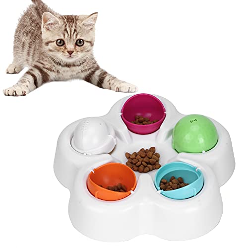 Haustier-Puzzle-Spielzeug, pädagogisch, langsames Füttern, Futternapf, Anti-Choke-Futterspender für Katzen, kleine Hunde von Restokki