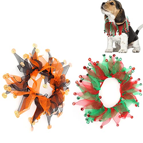 Huhn & Hund & Katze Rock Kragen Halloween/Weihnachten Cosplay Kostüm Bunte Kragen Henne Rot und Grün Kollokation Huhn Festival Dekorationen Verkleiden Lustige Geschenke(Halloween) von Restokki