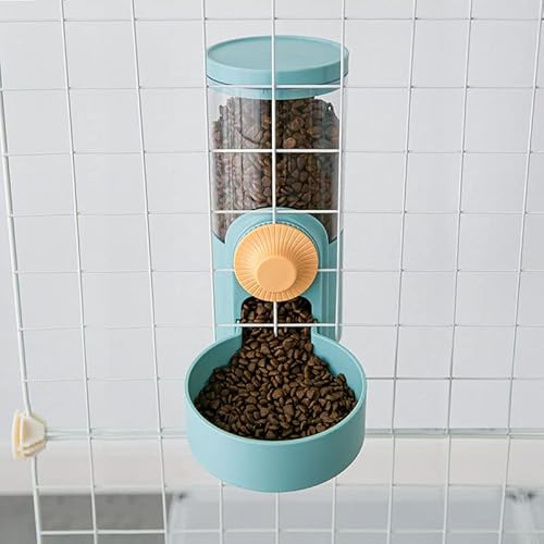 Restokki Automatischer Futter und Wasserspender für Hunde, Katzenfutterspender Automatischer Kaninchenfutterspender für Katzen, Hunde, Kaninchen(Blumengrüner Anzug [Trinkwasser + Feeder]) von Restokki