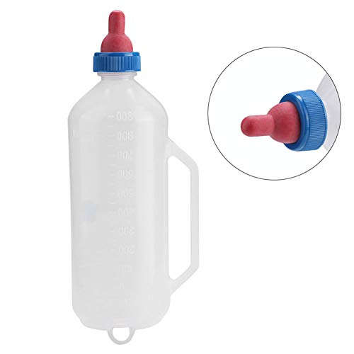 Restokki Lammmilchflasche, Schafmilchflasche, Lammmilchfutterspender, 1L Lammmilchflasche B aby Ziegenmilchfütterung Futterautomat Stillflasche mit Griff von Restokki