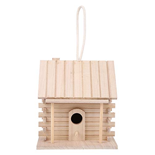 Restokki Vogelhäuser Im Freien, Vogelhaus Im Freien, Hängende Vogelnester aus Holz, Nistkasten, Vogelhaus Zubehör Für Papageien, Haustiere, Kunsthandwerk von Restokki