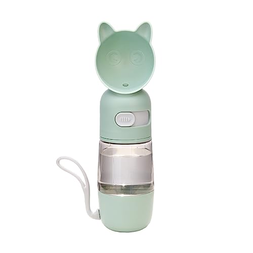 Retorno Hunde-Wasserflasche, tragbare Haustier-Wasserflasche mit Futterbehälter, 2-in-1-Hunde-Wasserflasche, auslaufsicher, Reise-Wasserflasche, Outdoor, tragbarer Wasserspender für Spaziergänge, von Retorno