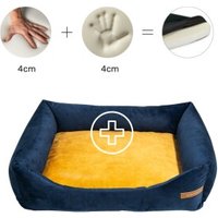 Rexproduct Otto Orthopädisches Hundebett Dunkelblau S-XL gelb M von Rexproduct