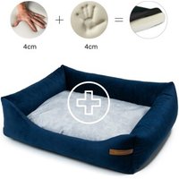 Rexproduct Otto Orthopädisches Hundebett Dunkelblau S-XL grau L von Rexproduct