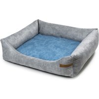 Rexproduct SoftColor luxury dog bed in grau color blau L von Rexproduct