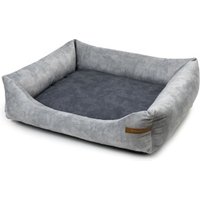 Rexproduct SoftColor luxury dog bed in grau color graphit/nature XL von Rexproduct