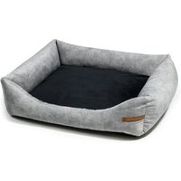 Rexproduct SoftColor luxury dog bed in grau color schwarz M von Rexproduct