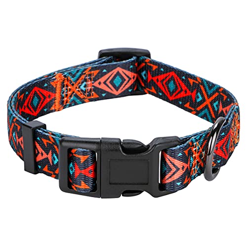 Rhea Rose Tribal Hundehalsband, Aztekenmuster, verstellbar, Größe L von Rhea Rose