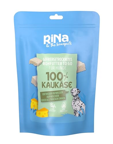 RiNa 100% Kaukäse - Rohfutter für Hunde - 200g frischer Käse pro 100g - Ideal als purer Snack - Reich an Calcium, Protein - Reiner Kaukäse - 190g von RiNa & the Snaxperts