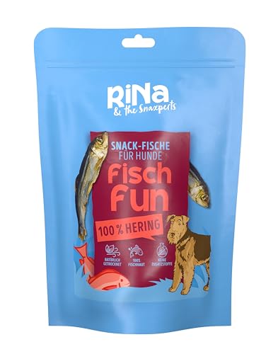 RiNa's Snack-Fische für Hunde (Hering) - Rohfutter to go - Unterstützt Haut, Fell, Zellgesundheit, Nervensystem - Proteine & Omega-3 Fettsäuren - 110g von RiNa & the Snaxperts