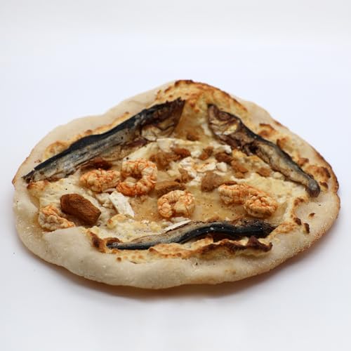 RiNa Hundepizza Frutti di mare - 200g - Glutenfrei Mix, Thunfisch, Sardine, Riesengarnelen - Belohnungs-Leckerli für den Hund - Lange haltbar - Glutenfrei von RiNa & the Snaxperts