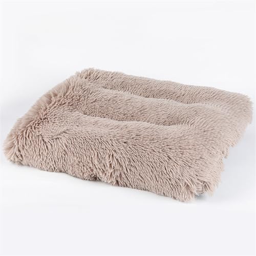 RiRaku Gemütliche und warme Haustierunterlage für den Winter, geeignet für Katzen und Hunde, bietet vier Jahreszeiten Schlafkomfort (Farbe: Khaki, Größe: M 9463 cm) von RiRaku