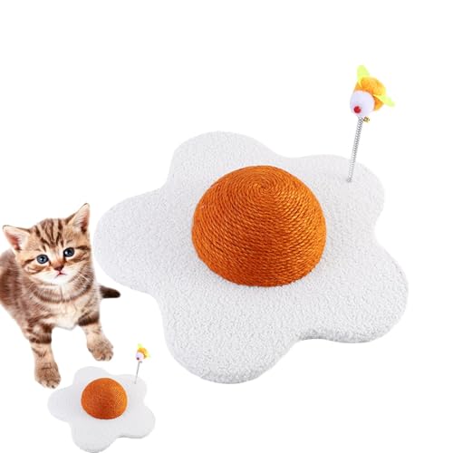 Cat Scratching Pad, Cat Scratcher Sisal Scratching Board Kitten Plaything 28x20cm, Indoor Games Interactive Toys, Flower Shape Furniture Protector for Walls, Couches, Carpets von Riaisttd