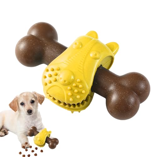 Chew Toys Aggressive Chewers, Bone Teether, Interactive Refillable Treat Feeder, Sturdy Chewing Toy, 5.71x3.54x1.97 Inches, for Teething, Langeweile Relief Chew Toys Aggressive Chewers, Bone Teether, Interactive Refillable Treat Feeder, Sturdy Chewing Toy, 5.71x3.54x1.97 Inches, for Teething, Langeweile Relief von Riaisttd
