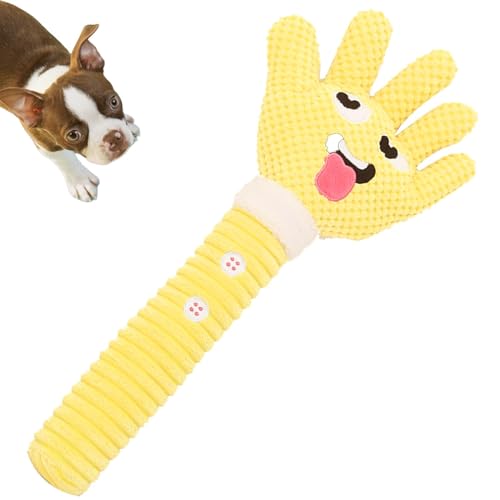 Dog Plush Chew Toys, Interactive Squeaky Plush Toys, Bite Resistant Dog Chew Toy, Palm Shaped Dog Toy, Cute Plush Dog Toy, Resistant Chewing Toy for Dogs 17.72 Inches von Riaisttd