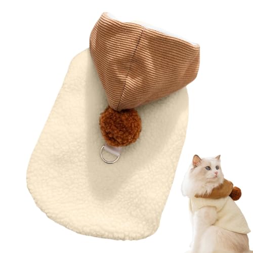 Dog Puffer Winter Gear, Warm Dog Coats, Cute Dog Sweater with Hat Leader, Insulated Dog Apparel, 25x18.5x1cm/9.84x7.28x0.39 Inches for Kitten and Puppy Fall, Winter Clothes von Riaisttd