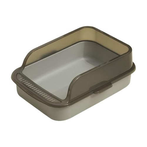 Open Litter Box, Leak-Proof Hygienic Cat Pan, 39x28x14.5cm/15.35x11.02x5.71 inches Odor Control with Open Top, Easy-to-Clean High-Sided Litter, Ideal for Home and Indoor Pets von Riaisttd