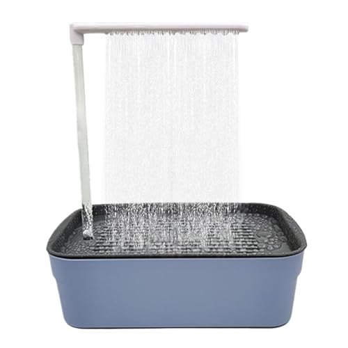 Riaisttd Automatische Badewanne für Vögel, für , zirkulierende Wasserbadewanne, Papageienbehälter, Fondle Fowl Bath, 31,5 x 21,5 x 34 cm, für Sittiche, Nymphensittiche, Afrikanisches Grau von Riaisttd