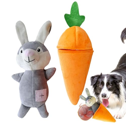 Riaisttd Dog Treat Dispenser Toy, Fruit Shape Dog Nosework Toy, Funny Snuffle Plush Puppy Toys, Pet Puzzle Toy for Dogs, Dog Snuffle Toy for All Breeds, Interactive Dog Puzzle, Nosework Toys for Dogs von Riaisttd