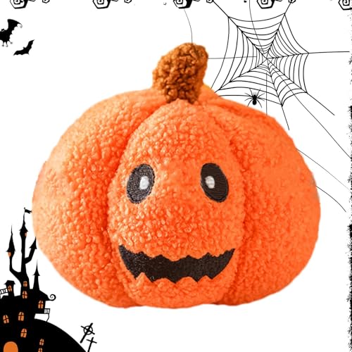 Riaisttd Halloween Decorative Pillows, Soft Chew Toy for Dogs, Squeak Dog Toy, Cute Home Decor, 3D Farmhouse Throw Pillows 15x15cm/5.91x5.91 Inches for Dog and Pets von Riaisttd