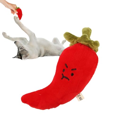 Riaisttd Interactive Plush Dog Toy Stuffed Vegetable Chew Toy Soft Food-Themed Comfort Toy for Pet and Behavioral Training for Puppies and Adult Dogs Food Comfort Toy Accessories von Riaisttd