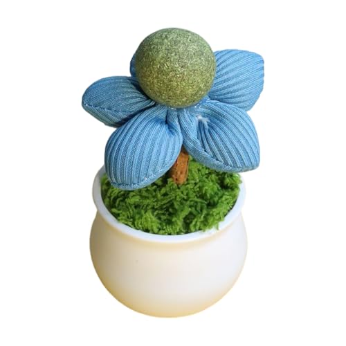 Riaisttd Katzenminze-Blumenspielzeug, Blumentopf-Design, 12 x 6 x 6 cm, Katzenanreicherung, Indoor-Kätzchen-Spiel, interaktive Leckstimulation, Zahnreinigungshilfe, gesund, für Haustierbedarf für den Riaisttd Katzenminze-Blumenspielzeug, Blumentopf-Design, 12 x 6 x 6 cm, Katzenanreicherung, Indoor-Kätzchen-Spiel, interaktive Leckstimulation, Zahnreinigungshilfe, gesund, für Haustierbedarf für den von Riaisttd